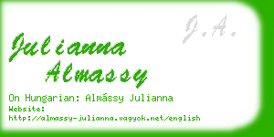 julianna almassy business card